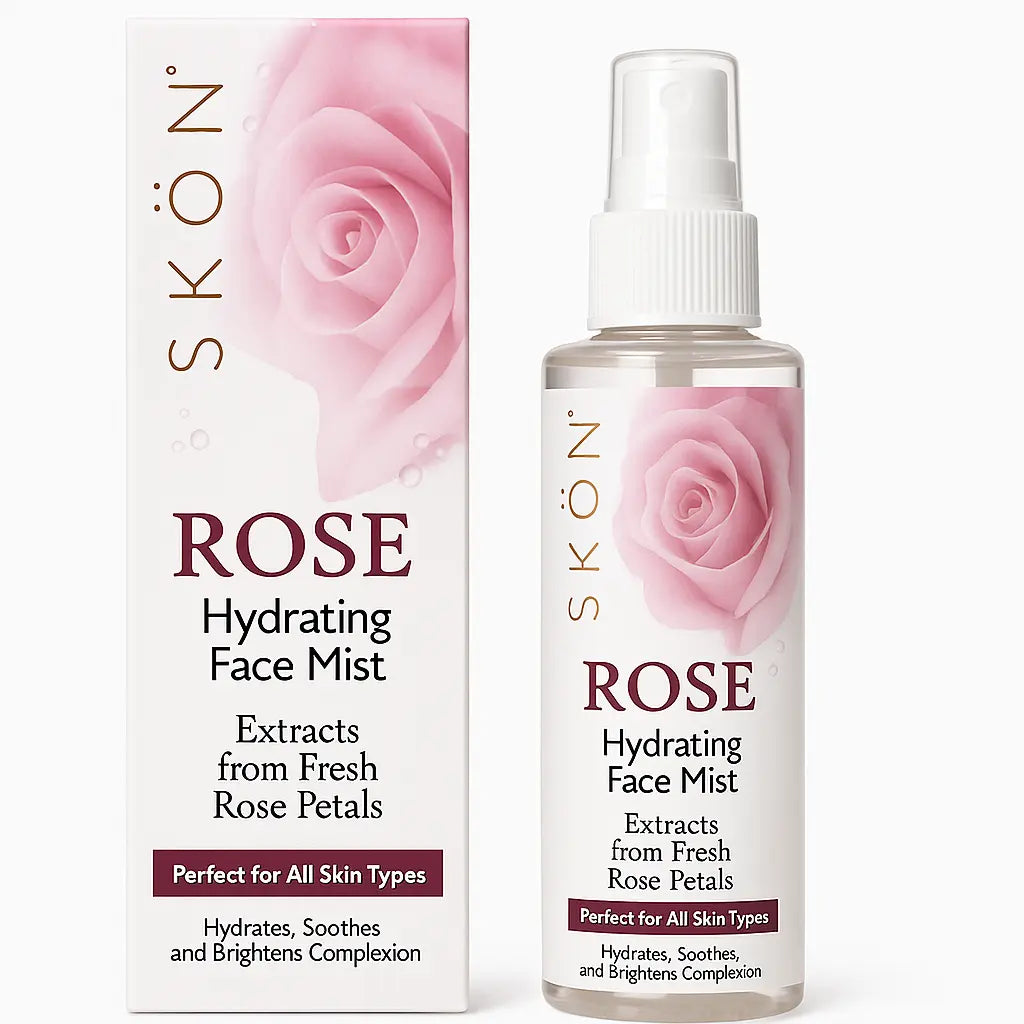 SKÖN Rose Hydrating Face Mist – 100% Pure Rose Water Spray for Skin Refreshing, Toning & Hydration (Natural & Alcohol-Free)